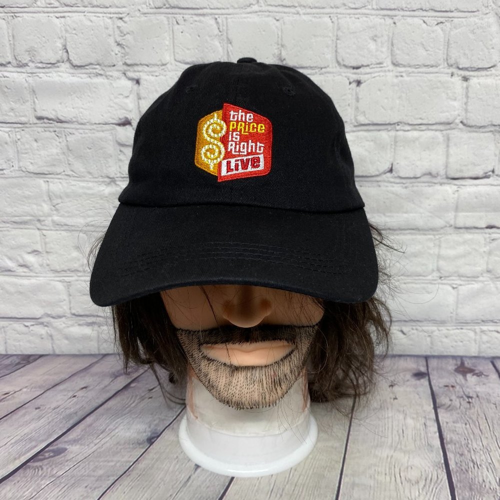 The Price is Right Live Dad Hat Cap Strap Back Black Embroidered Logo Game Show